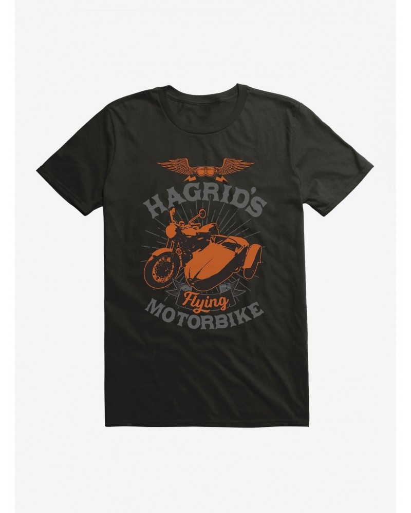 Harry Potter Hagrid's Flying Motorbike Bronze Icon T-Shirt $8.41 T-Shirts