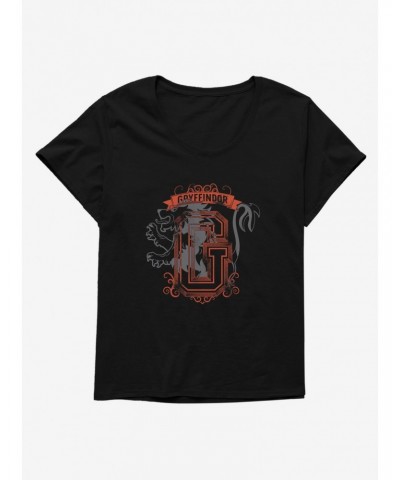 Harry Potter Gryffindor Letterman Girls T-Shirt Plus Size $8.32 T-Shirts