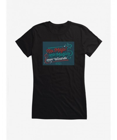 Fantastic Beasts No-Majs! No-Magics Non-Wizards Girls T-Shirt $7.57 T-Shirts