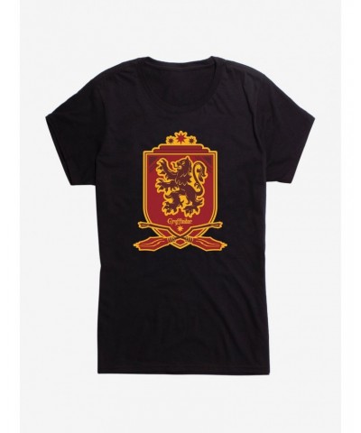 Harry Potter Gryffindor Quidditch Crest Girls T-Shirt $8.96 T-Shirts