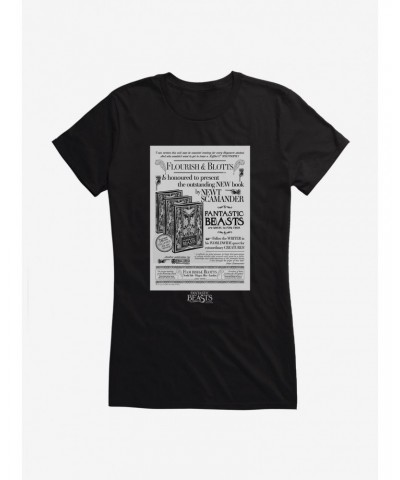 Fantastic Beasts Flourish & Blotts Poster Girls T-Shirt $9.16 T-Shirts