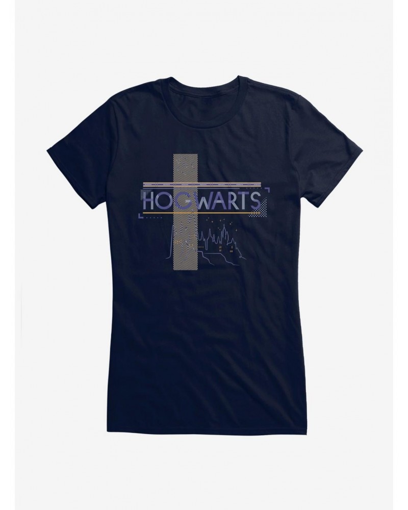 Harry Potter Hogwarts Silhouette Girls T-Shirt $6.97 T-Shirts