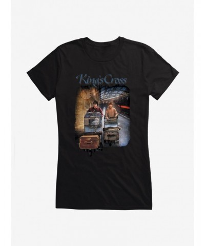 Harry Potter Platform 9 3/4 At King's Cross Girls T-Shirt $6.97 T-Shirts