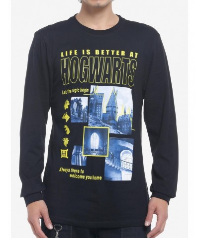 Harry Potter Hogwarts Long-Sleeve T-Shirt $3.16 T-Shirts