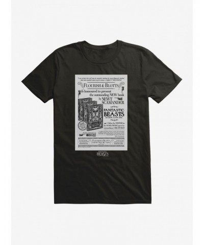 Fantastic Beasts Flourish & Blotts Poster T-Shirt $8.80 T-Shirts