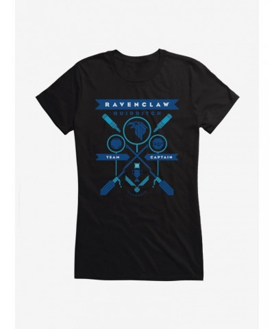 Harry Potter Ravenclaw Quidditch Team Captain Girls T-Shirt $7.77 T-Shirts