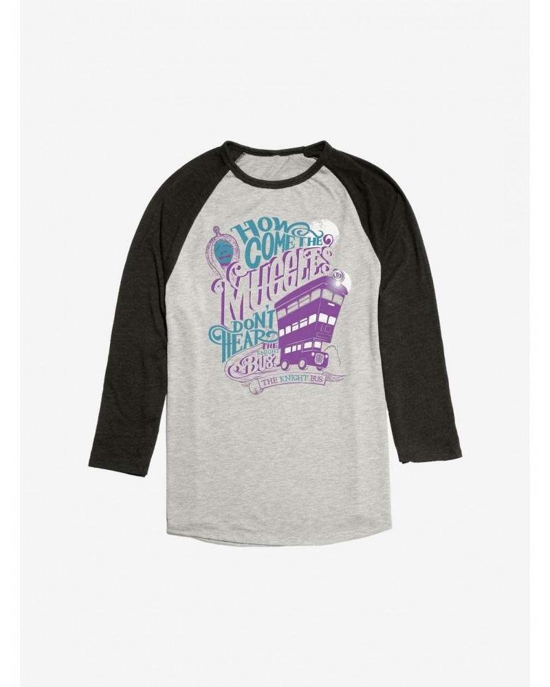 Harry Potter Mysterious Knight Bus Raglan $10.40 Raglans