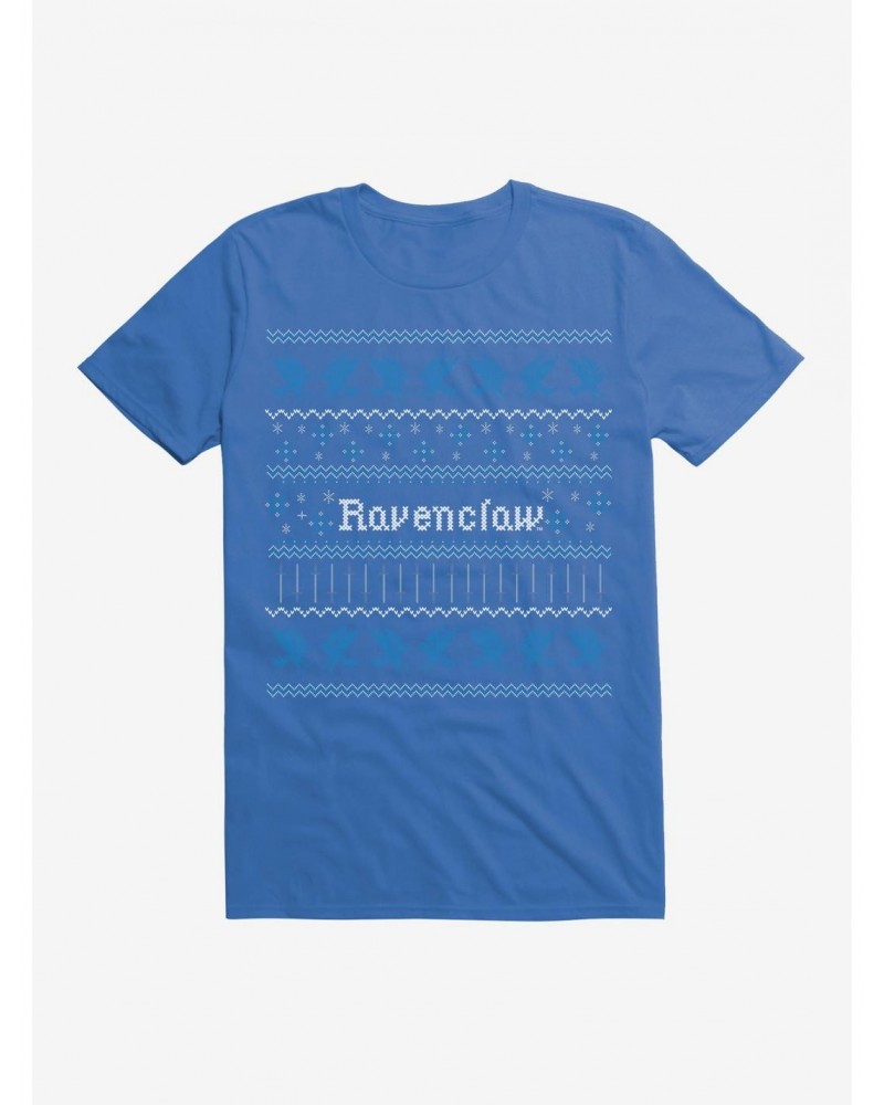 Harry Potter Ravenclaw Ugly Christmas Pattern T-Shirt $6.31 T-Shirts