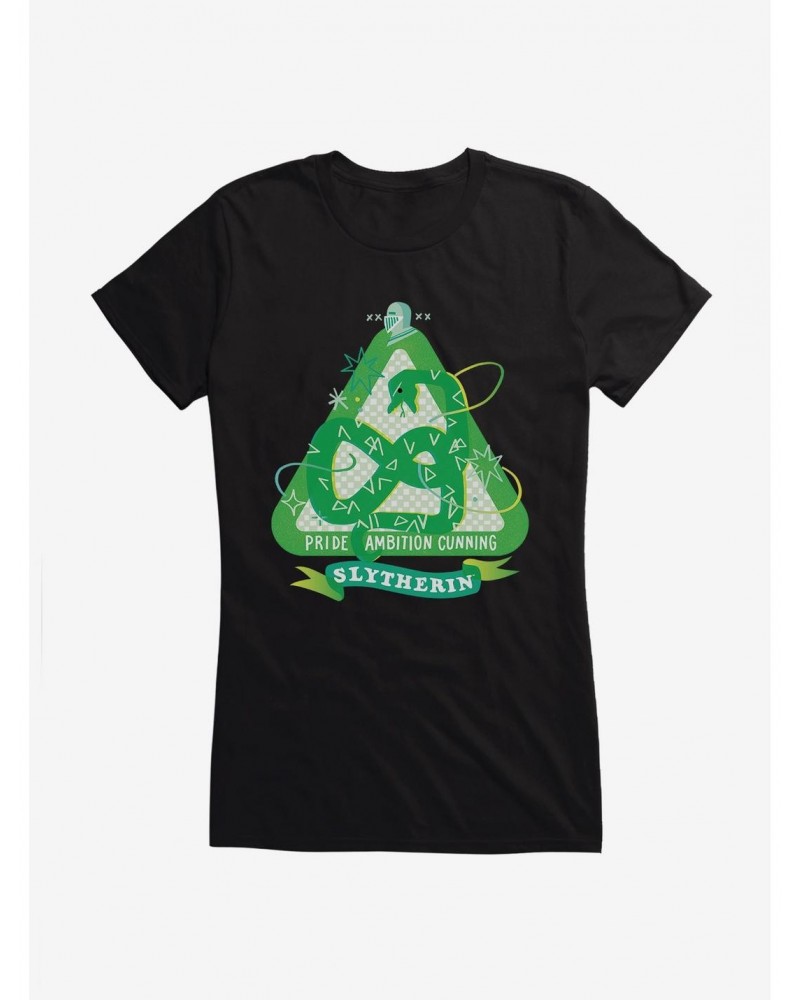 Harry Potter Slytherin Sparkles Girls T-Shirt $6.97 T-Shirts