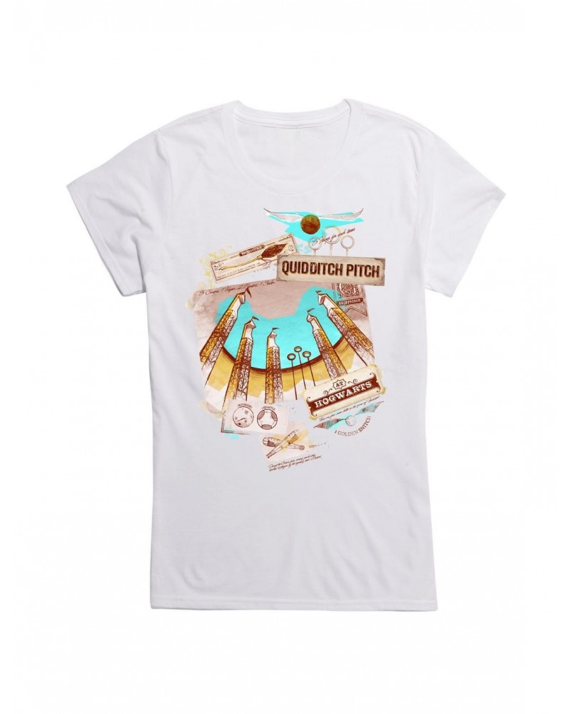 Harry Potter Quidditch Pitch Girls T-Shirt $8.96 T-Shirts