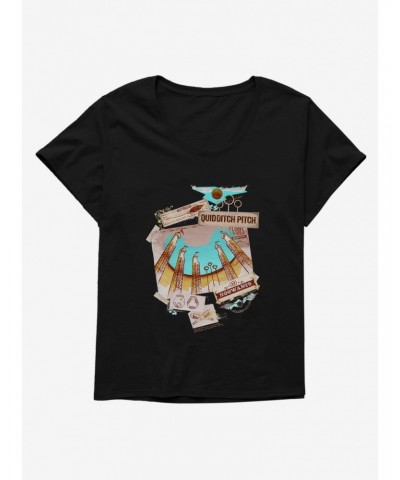 Harry Potter Quidditch Scrapbook Girls T-Shirt Plus Size $9.48 T-Shirts