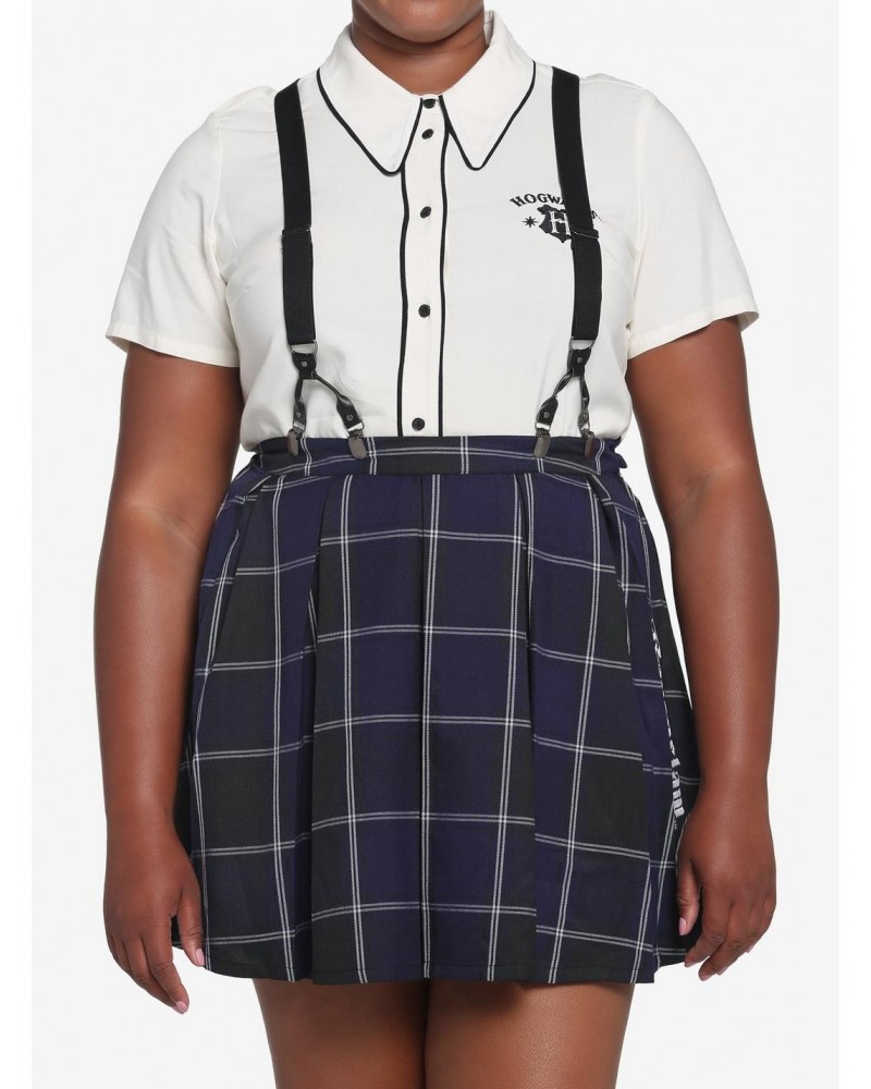 Harry Potter Ravenclaw Pleated Suspender Skirt Plus Size $7.84 Skirts