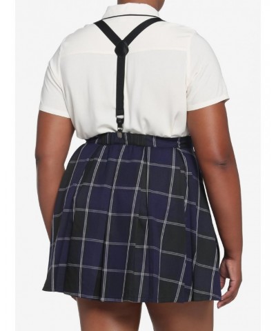 Harry Potter Ravenclaw Pleated Suspender Skirt Plus Size $7.84 Skirts