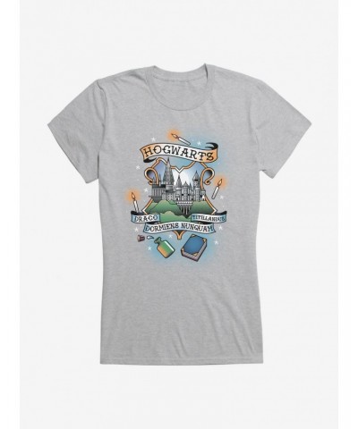 Harry Potter Hogwarts Motto Girls T-Shirt $7.97 T-Shirts