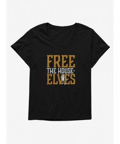 Harry Potter Free The House-Elves Girls T-Shirt Plus Size $6.94 T-Shirts