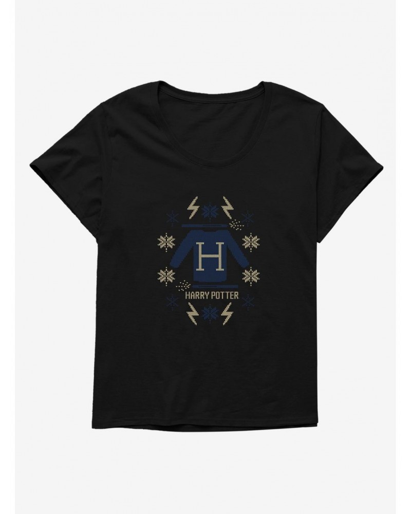 Harry Potter Crochet Christmas Girls T-Shirt Plus Size $11.10 T-Shirts