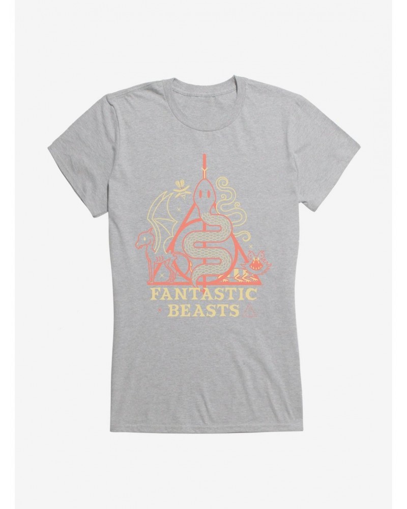 Fantastic Beasts Deathly Hallows Serpent Girls T-Shirt $6.57 T-Shirts