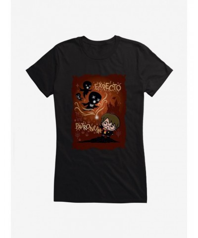 Harry Potter Expecto Patronum Red Background Girls T-Shirt $7.57 T-Shirts