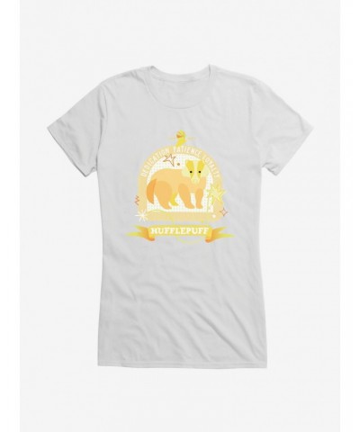 Harry Potter Hufflepuff Sparkles Girls T-Shirt $8.96 T-Shirts
