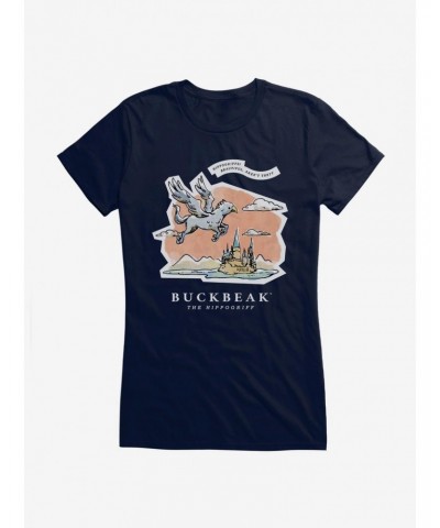 Harry Potter Watercolor Hippogriff Buckbeak Girls T-Shirt $7.17 T-Shirts