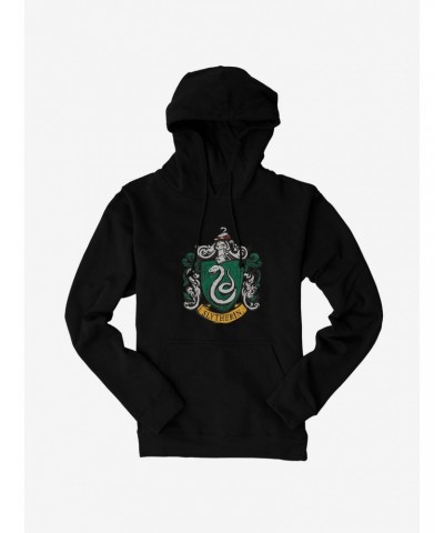 Harry Potter Slytherin Serpents Badge Hoodie $14.73 Hoodies
