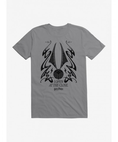 Harry Potter Snitch Open At The Close T-Shirt $9.37 T-Shirts