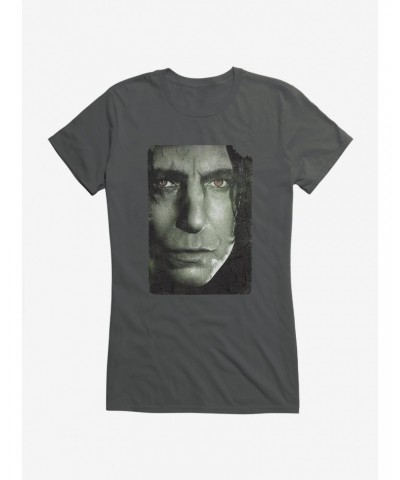 Harry Potter Close Up Snape Girls T-Shirt $7.77 T-Shirts