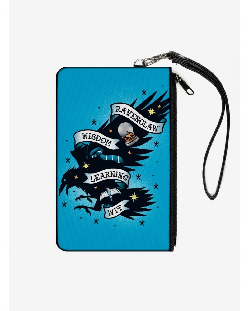 Harry Potter Ravenclaw Raven Traits Canvas Clutch Wallet $9.82 Wallets