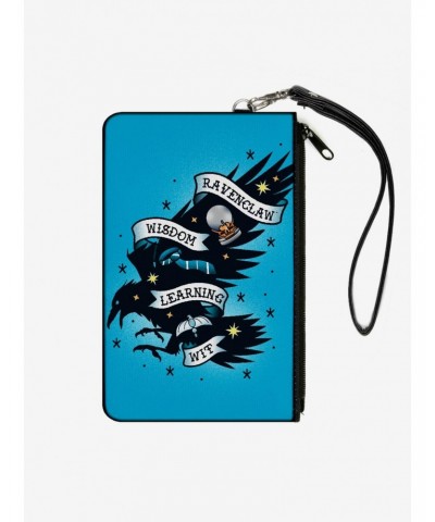 Harry Potter Ravenclaw Raven Traits Canvas Clutch Wallet $9.82 Wallets