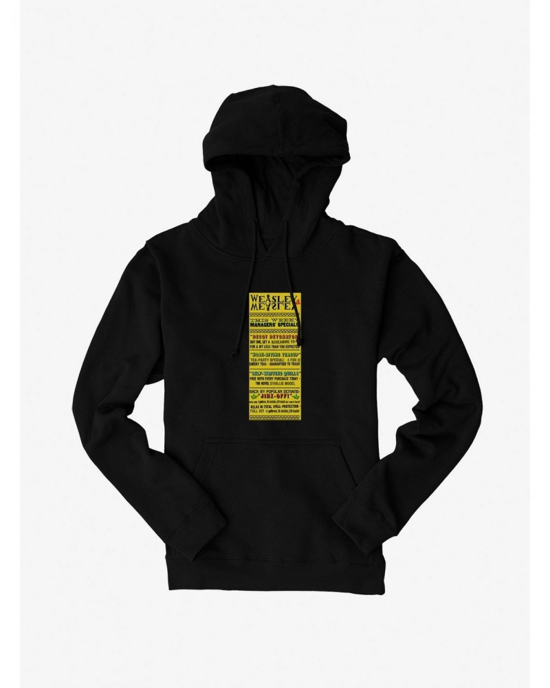 Harry Potter Weasleys Wizard Wheezes Poster Hoodie $10.78 Hoodies