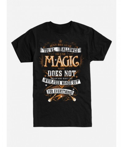 Harry Potter Wands Out Quote T-Shirt $6.31 T-Shirts
