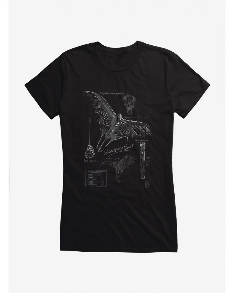 Fantastic Beasts Swooping Evil Sketches Girls T-Shirt $5.98 T-Shirts