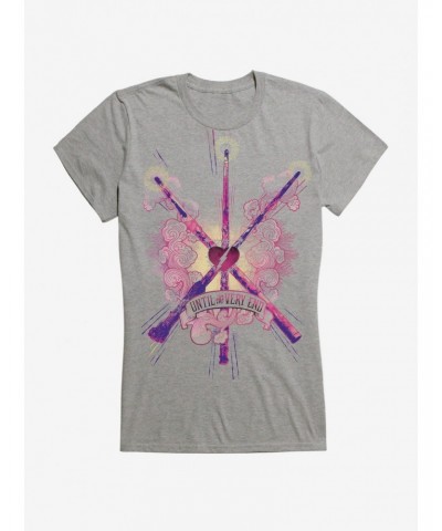 Harry Potter Until The Very End Wands Girls Pink T-Shirt $7.77 T-Shirts