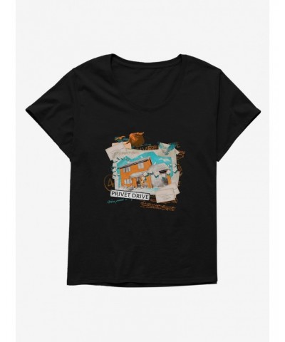 Harry Potter 4 Pivet Drive Scrapbook Girls T-Shirt Plus Size $11.10 T-Shirts