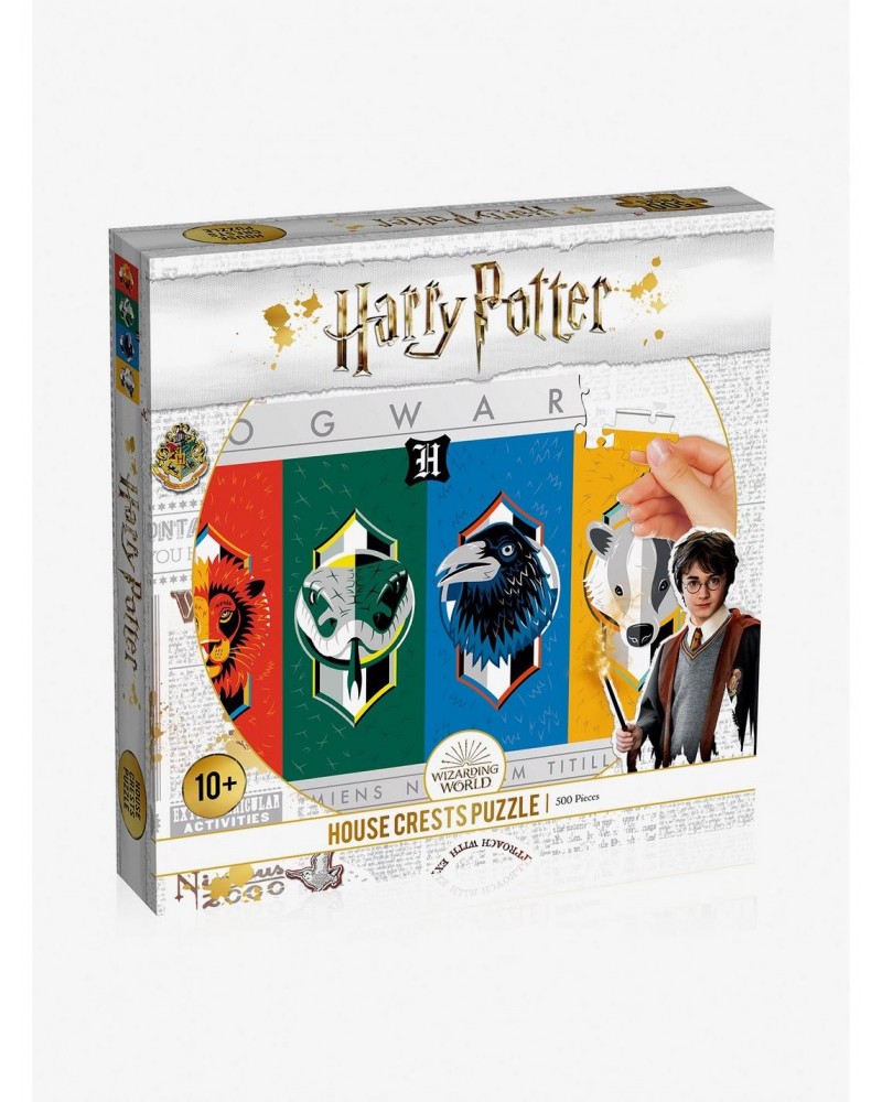 Harry Potter House Crests 500 Piece Puzzle $6.62 Puzzles
