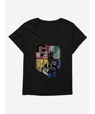 Harry Potter Hogwarts Houses Girls T-Shirt Plus Size $8.79 T-Shirts
