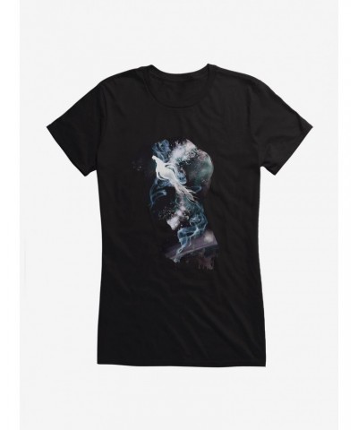 Fantastic Beasts Newt Sky Silhouette Girls T-Shirt $7.77 T-Shirts