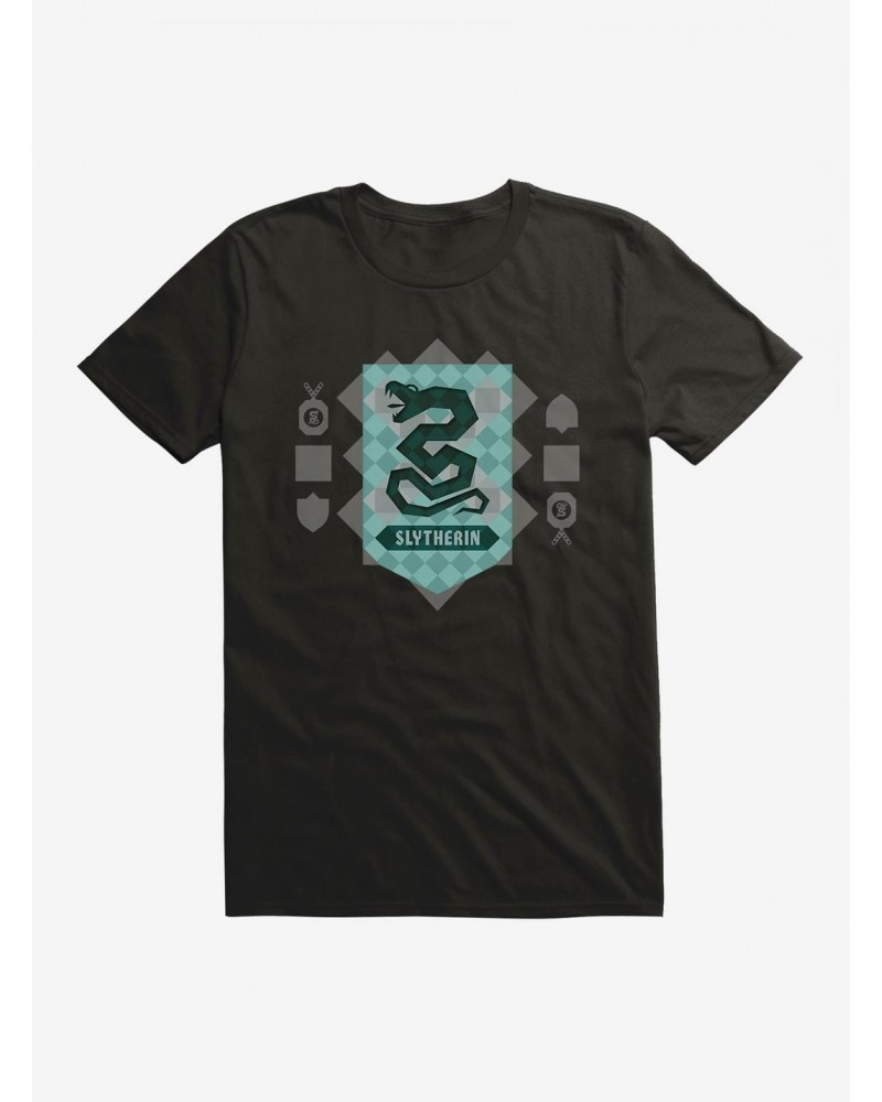 Harry Potter Slytherin House Shield T-Shirt $6.69 T-Shirts