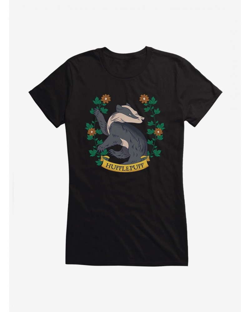 Harry Potter Hufflepuff Girls T-Shirt $8.37 T-Shirts