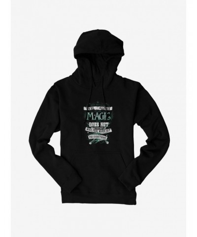 Harry Potter BW Wands Out Quote Hoodie $14.73 Hoodies