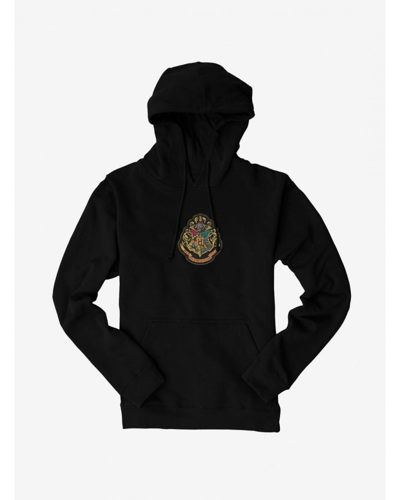Harry Potter Color Hogwarts Shield Hoodie $13.65 Hoodies